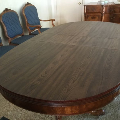 Table shown with table top pad.