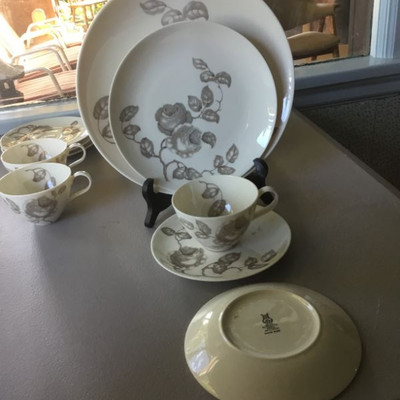 Castelton Dawn Rose China. Full service for 10 with additional,pieces.
