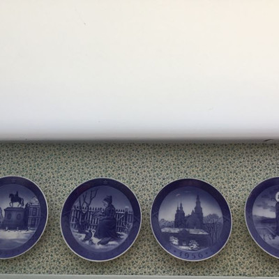 Royal Copenhagen Christmas Plates.