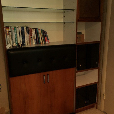 Bar and book case