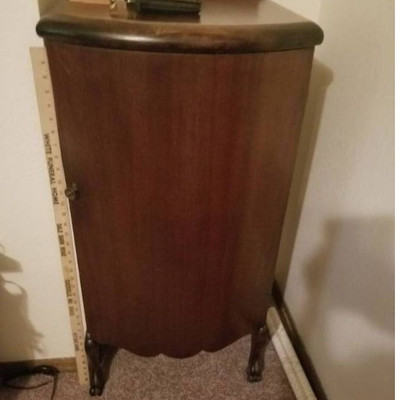 Beautiful Vintage Free Standing Enclosed Cabinet