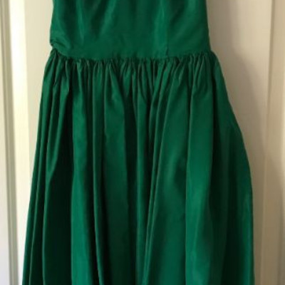 Vintage halter dress with short shoulder cape