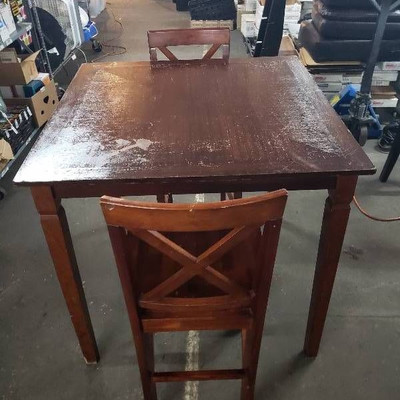 Pub Height Table and 2 Chairs