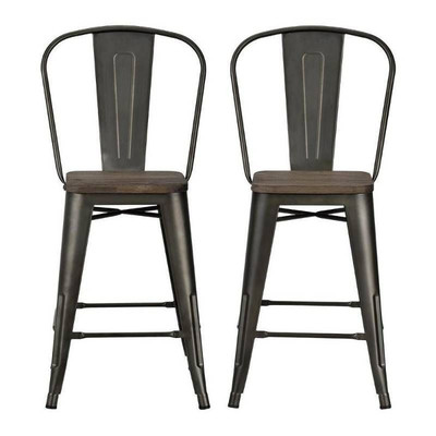 Dorel Home Products Luxor 24 Metal Counter Stool ...