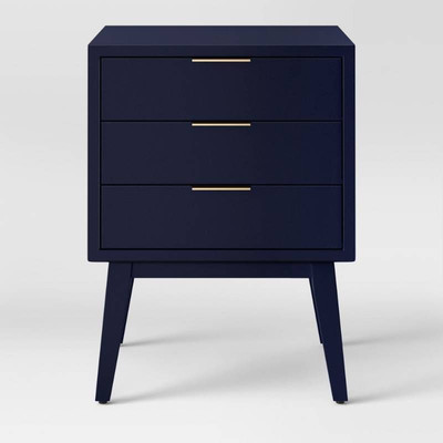 Hafley Three Drawer End Table Oxford Blue - Projec ...