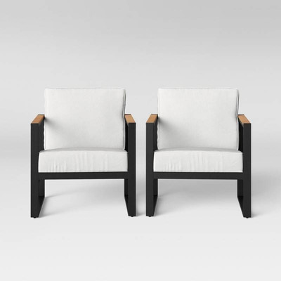 Henning 2pk Patio Club Chair - White - Project 62
