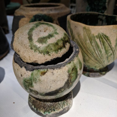 Yvonne raku studio series pottery