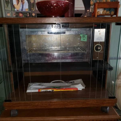Glass Record Cabinet - Cabinet Only