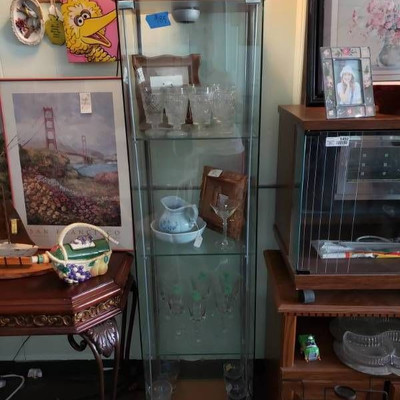 Glass Curio Cabinet - Cabinet Only