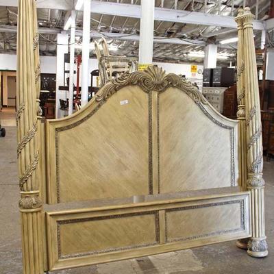  Monumental King Size 4 Poster Decorator Bed with Rails

Auction Estimate $200-$400 â€“ Located Inside

  