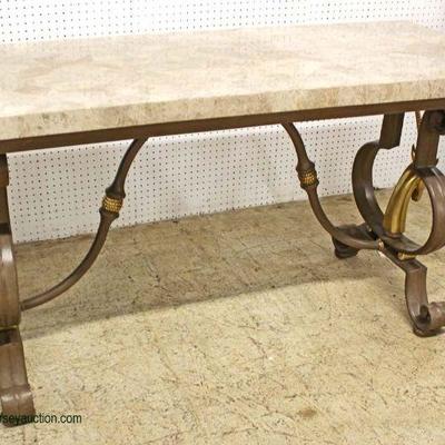  Decorator Culture Marble Metal and Bronze Base Sofa Table with Antelope Head Sides

In the Manner of Maitland Smith Furniture

Auction...
