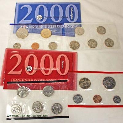  U.S. 2000 (1) United States Philadelphia Mint and (1) Denver Mint Uncirculated Coin Sets

Auction Estimate $10-$20 â€“ Located Inside 