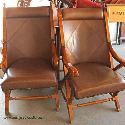  PAIR of VINTAGE Leather Like Arm Chairs

Auction Estimate $100-$200 â€“ Located Dock 