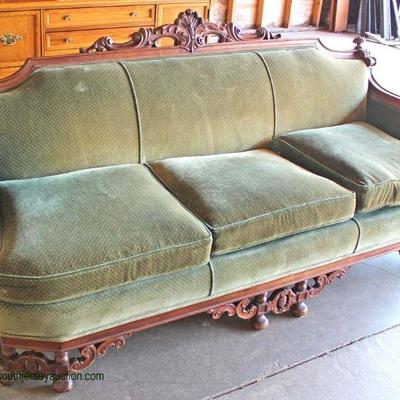  ANTIQUE Mahogany Frame Carved Sofa

Auction Estimate $100-$400 â€“ Located Dock 