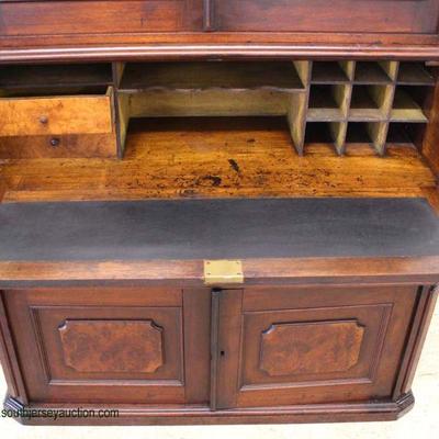  ANTIQUE 2 Piece Walnut Victorian Bookcase Secretary

Auction Estimate $400-$800 â€“ Located Inside 