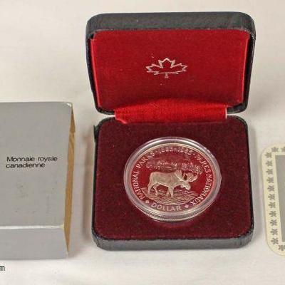 Royal Canadian Silver 100th Anniversary of the â€œNational Parks of Canadaâ€ Commemorative Coin

Auction Estimate $20-$50 â€“ Located...