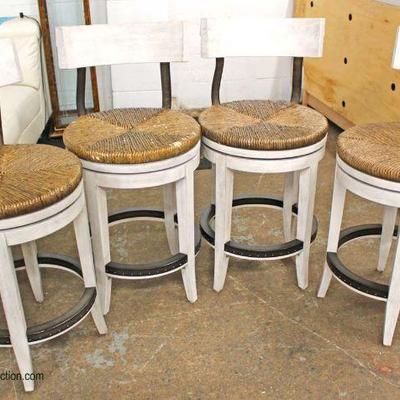  NICE Set of 4 NEW Rotating Country Style Bar Stools

Auction Estimate $200-$400 â€“ Located Inside 