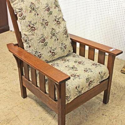  Mission Oak â€œStickley Furnitureâ€ Morris Chair

Auction Estimate $300-$600 â€“ Located Inside 