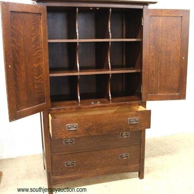  Mission Oak â€œStickley Furnitureâ€ Gentlemen Chest in Original Finish

Auction Estimate $400-$800 â€“ Located Inside 