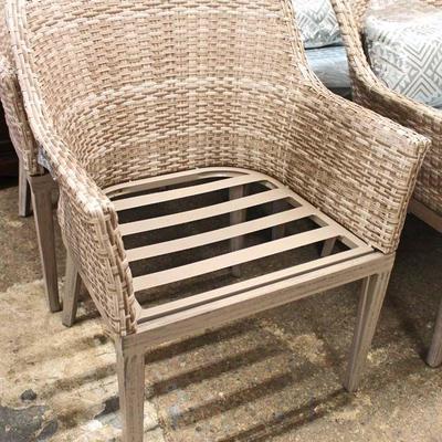  Set of 6 All Wicker Barrel Back Chairs

Auction Estimate $200-$400 â€“ Located Inside 