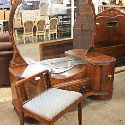  FANCY Depression 5 Piece Burl Walnut and Inlaid with Color Mirrors Bedroom Set with Full Size Bed

Auction Estimate $300-$600 – Located...