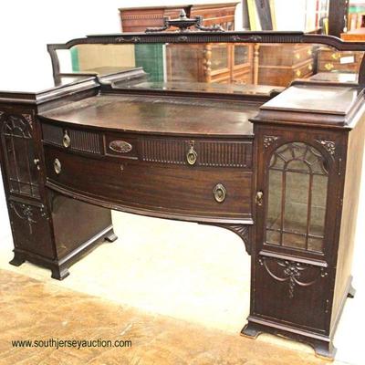  Early 20th Century Mahogany Double Curio Mirrored Back Buffet

Auction Estimate $300-$600 â€“ Located Inside

  