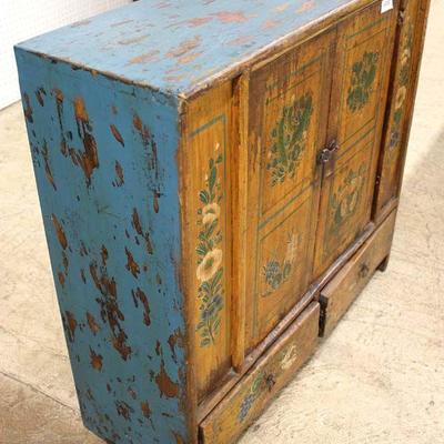  ANTIQUE Asian Original Finish 2 Door 2 Drawer Cabinet

Auction Estimate $100-$300 â€“ Located Inside 