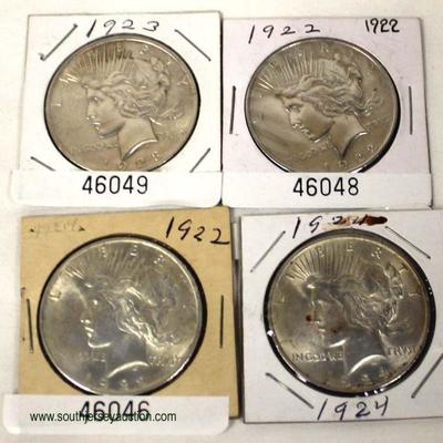 Selection of U.S. Silver Peace Dollars

Auction Estimate $20-$50 each â€“ Located Inside 