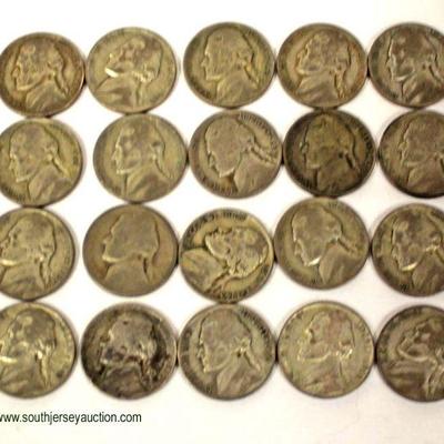  20 Silver War Nickels

Auction Estimate $10-$20 â€“ Located Inside 