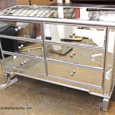 NEW All Mirrored Hollywood 4 Drawer Decorator Chest

Auction Estimate $200-$400 â€“ Located Inside 