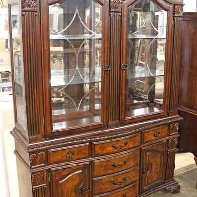  Contemporary 10 Piece Burl Mahogany Dining Room Set with 2 Leaves

Auction Estimate $300-$600 â€“ Located Inside 