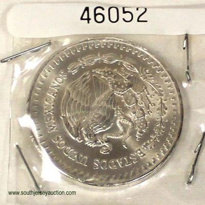  1982 .999 Silver Mexican Silver 1 Onza Coin

Auction Estimate $20-$50 â€“ Located Inside 