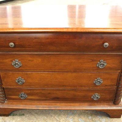  SOLID Cherry â€œPennsylvania House Furnitureâ€ 4 Drawer Bracket Foot Chest

Auction Estimate $100-$300 â€“ Located Inside 