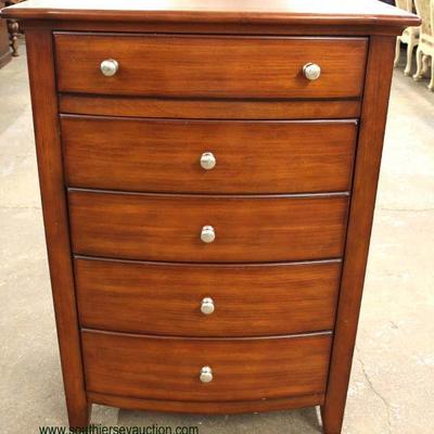  Contemporary Mahogany Bow Front High Chest

Auction Estimate $100-$300 â€“ Located Inside 