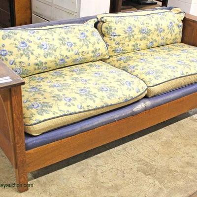  Mission Oak â€œStickley Furnitureâ€ Even Arm Sofa

Auction Estimate $500-$1000 â€“ Located Inside

  