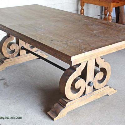  Rustic Dining Room Table with an Industrial Style Base

Auction Estimate $200-$400 â€“ Located Dock 