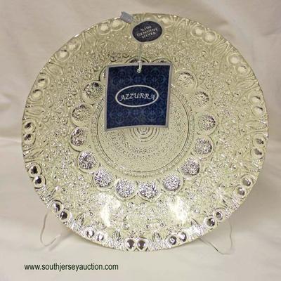  Made in Turkey â€œAzzurraâ€ Tagged %100 Genuine Silver 8 Â½â€ Decorator Teal and Brown Decorated Glass Bowl

Auction Estimate $50-$100...