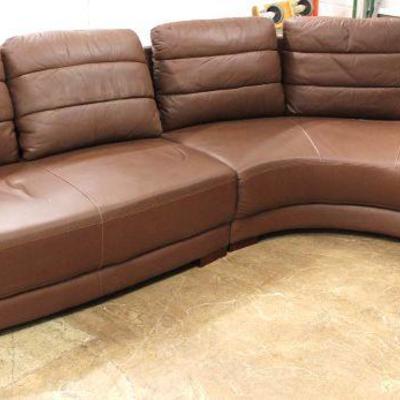  Like New Modern Leather 2 Piece Sectional

Auction Estimate $200-$400 â€“ Located Inside 