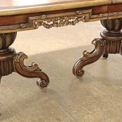  7 Piece Contemporary oval Dining Room Table with Fancy Carved Skirts and Legs with 6 Upholstered Medallion Back Chairs

Auction Estimate...
