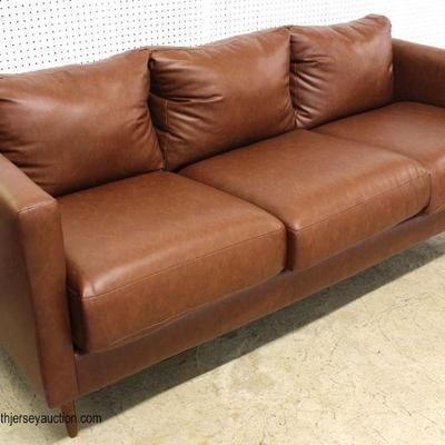  NEW Brown Leather Like Modern Design Sofa

Auction Estimate $200-$400 â€“ Located Inside 
