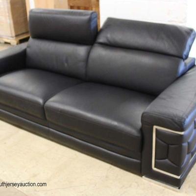  NEW Leather Sofa with Adjustable Head Rest in the Italian Leather

Auction Estimate $300-$600 â€“ Located Inside 