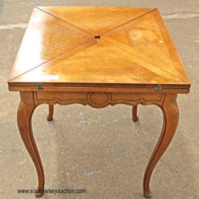  QUALITY SOLID Cherry Butterfly Napkin Chess/Checker Game Table

Auction Estimate $100-$300 â€“ Located Inside 