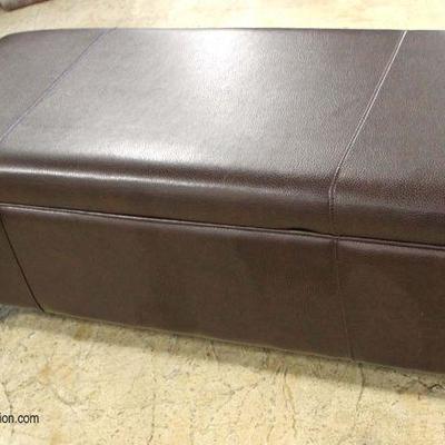  Leather End of the Bed Storage Bench

Auction Estimate $100-$200 â€“ Located Inside 