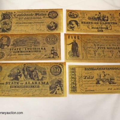  Selection of Confederate Money

Auction Estimate $20-$50 â€“ Located Inside

  