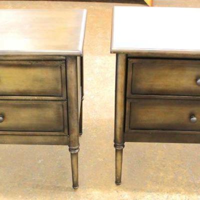  PAIR of Contemporary 2 Drawer Paint Decorated Night Stands

Auction Estimate $100-$200 â€“ Located Inside 