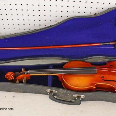  Violin with Bow and Case

Auction Estimate $50-$100 â€“ Located Inside 