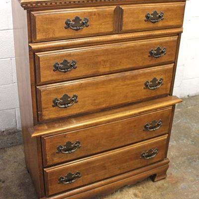  SOLID Maple High Chest

Auction Estimate $100-$300 â€“ Located Inside 