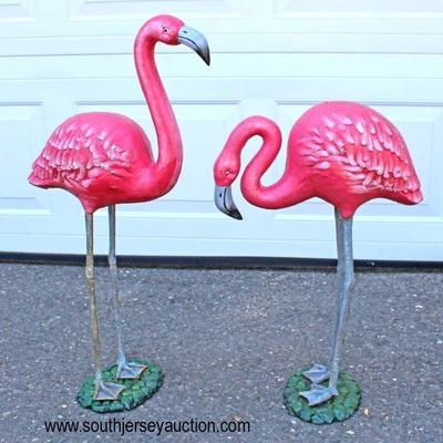  Selection of Outdoor and Garden Cast Iron Flamingoâ€™s and Herrings

Auction Estimate $50-$100 each â€“ Located Out Front 