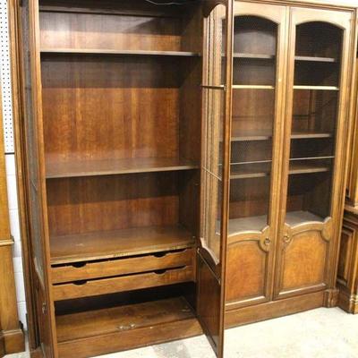  2 Piece â€œBaker Furnitureâ€ Burl Walnut 4 Door Bookcase Display Cabinet

Auction Estimate $300-$600 â€“ Located Inside 