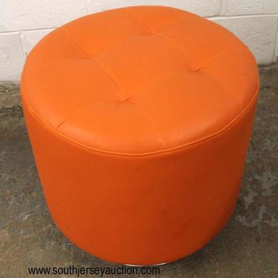  Mid Century Modern Design Orange Footstool

Auction Estimate $50-$100 â€“ Located Inside 